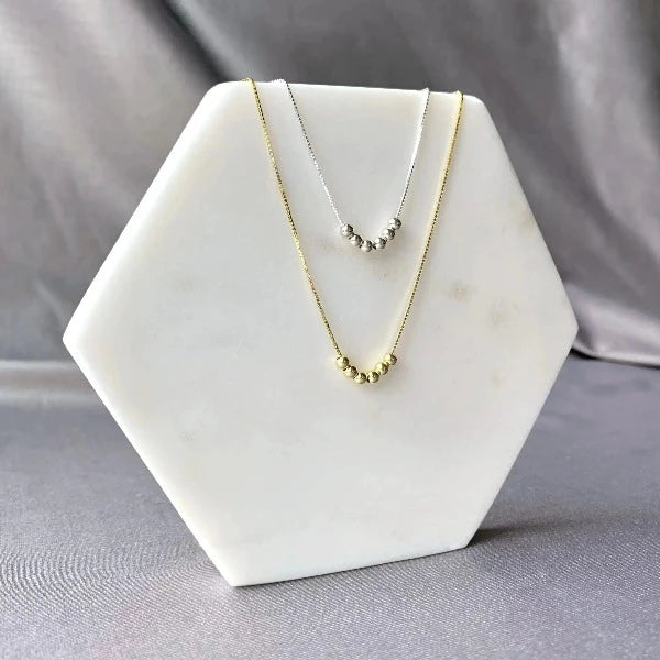 Minimalist Sphere Beads Necklace-Necklaces-NEVANNA
