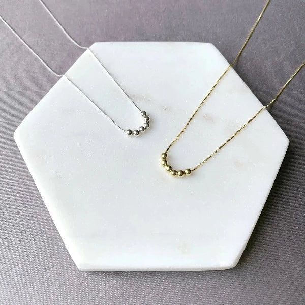 Minimalist Sphere Beads Necklace-Necklaces-NEVANNA